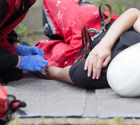 injured man