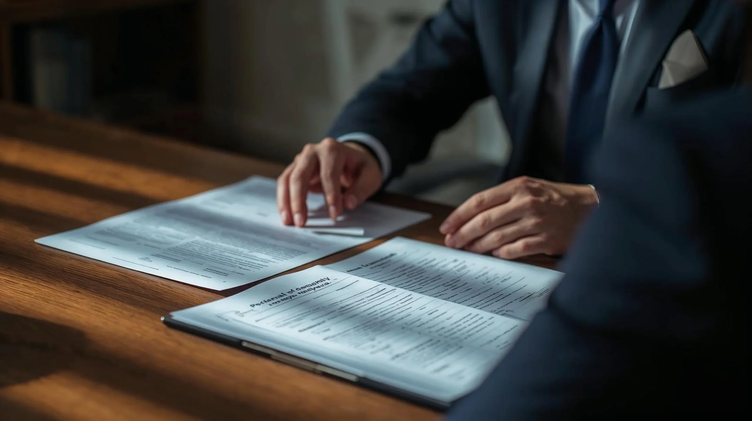 Personal injury lawyer reviewing lawsuit documents - Karasik Law Group Brooklyn